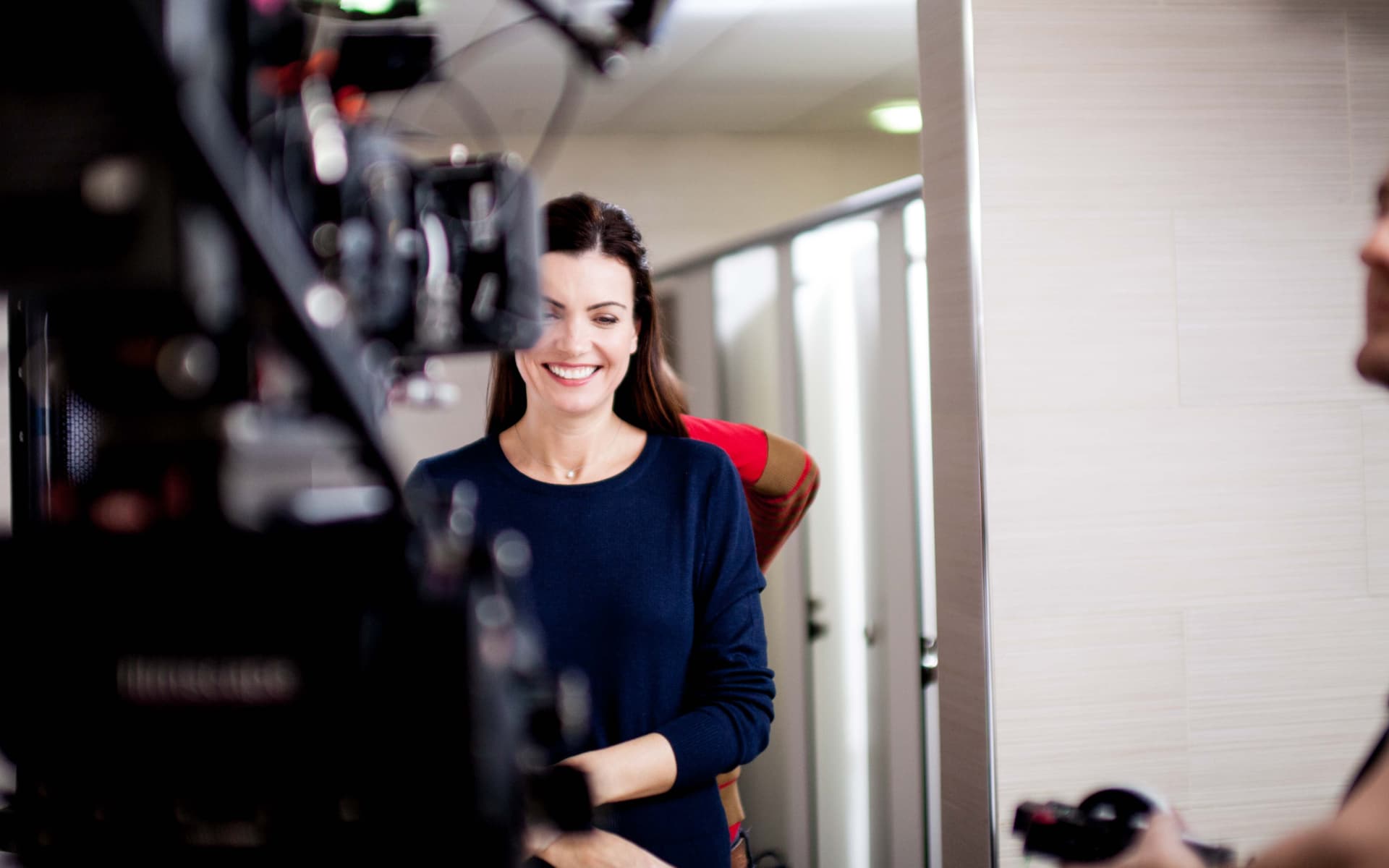 Hair and make up on a film set