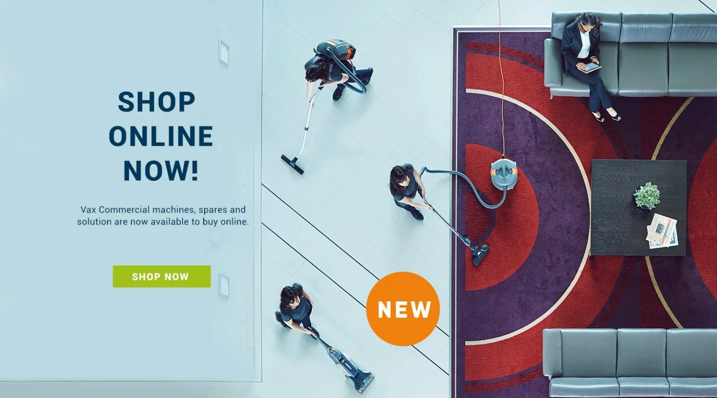 Vacuum cleaners shot from above for a photography campaign for VAX
