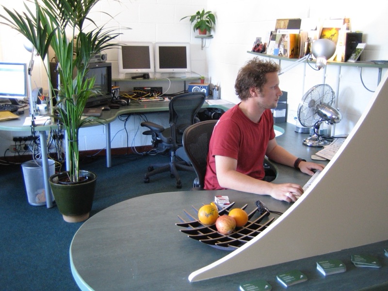 The studio at the Easton Business Centre, 2002
