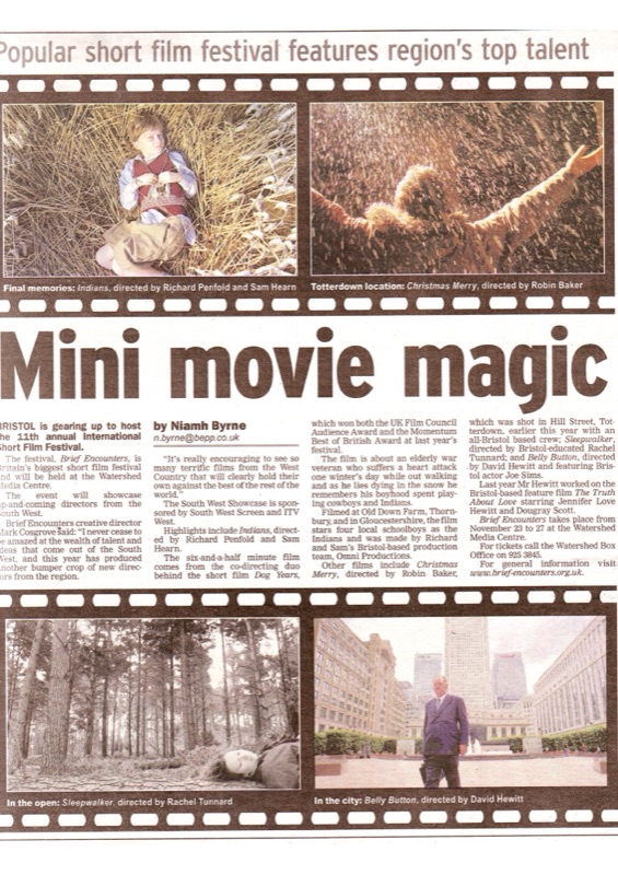 Evening Post, November 2005: Mini movie magic