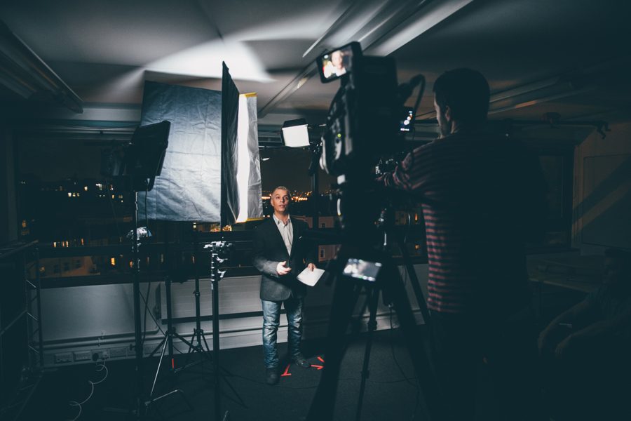Behind the scenes on an Omni shoot