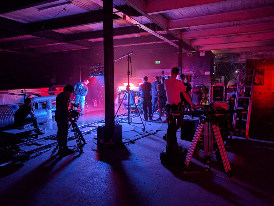 Behind the scenes on an Omni shoot