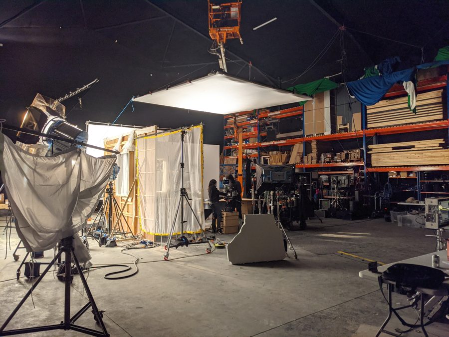 Behind the scenes on an Omni shoot