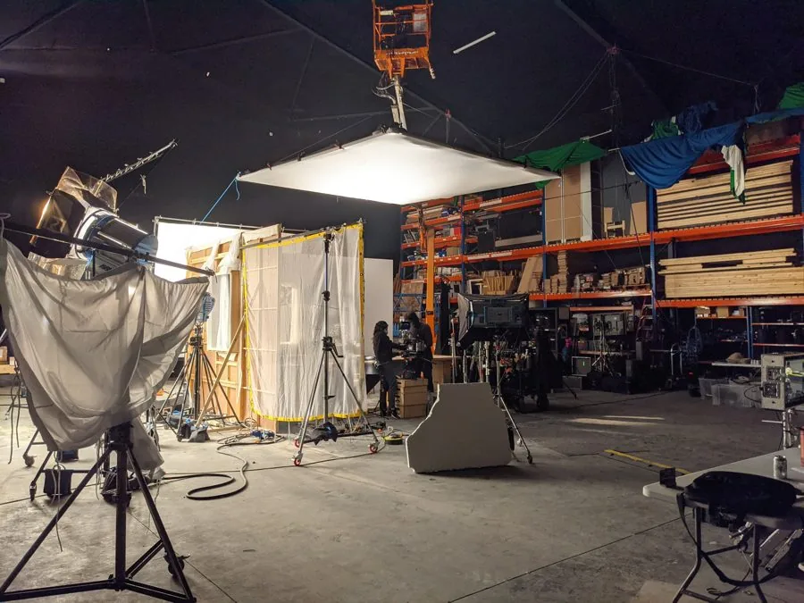 Behind the scenes on an Omni shoot