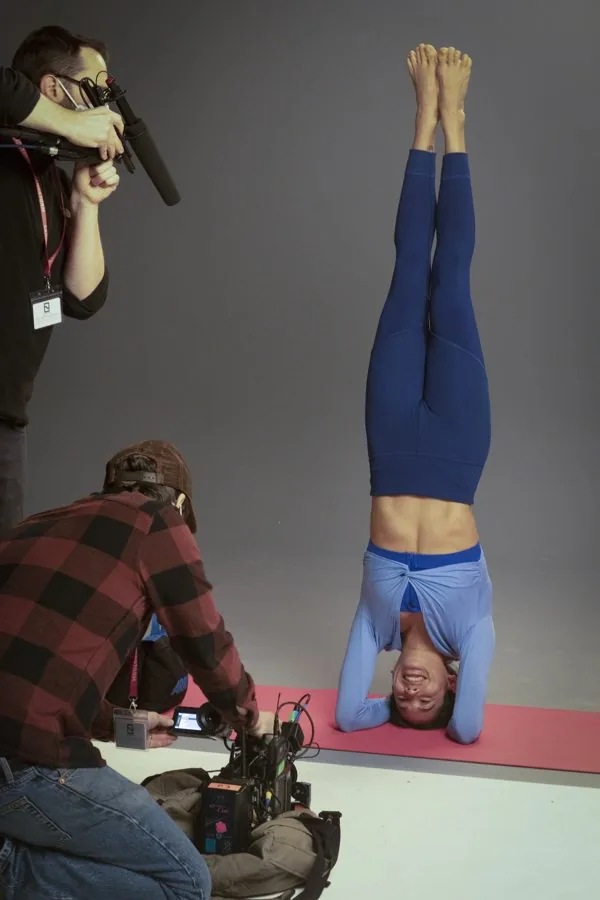 Behind the scenes on an Omni shoot