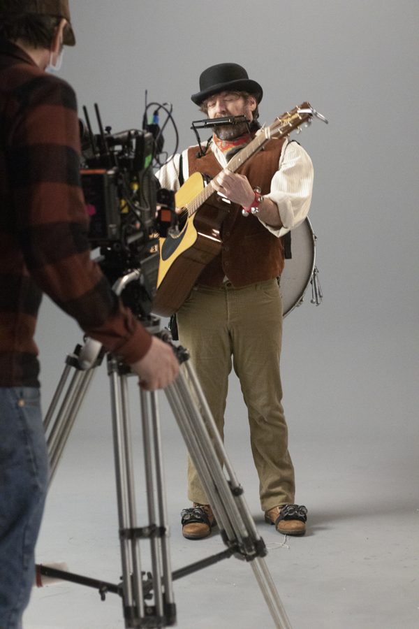 Behind the scenes on an Omni shoot