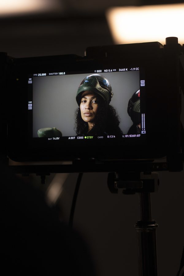 Behind the scenes on an Omni shoot