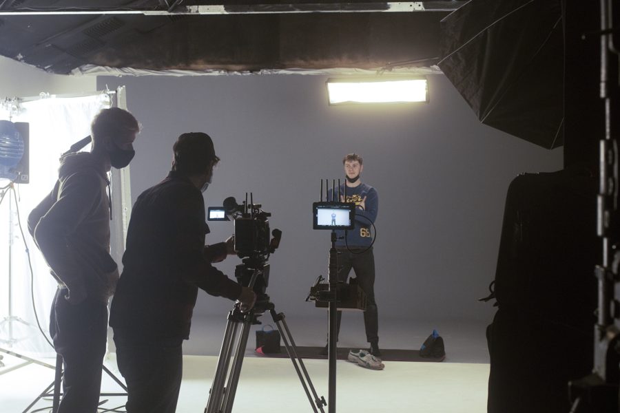 Behind the scenes on an Omni shoot