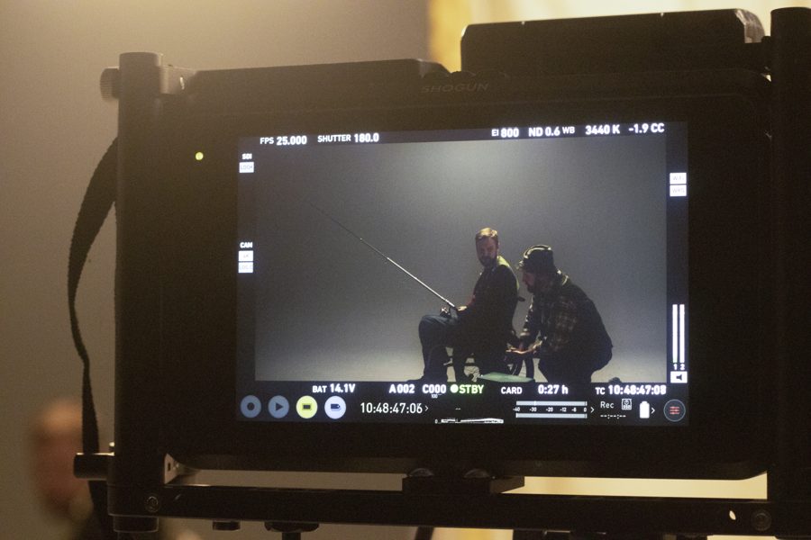 Behind the scenes on an Omni shoot