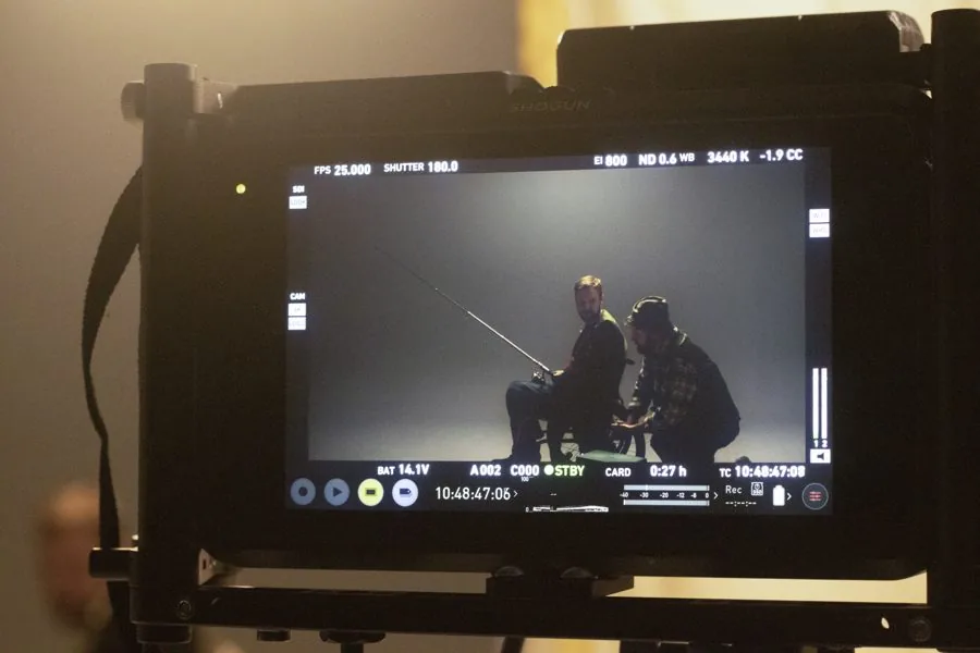 Behind the scenes on an Omni shoot