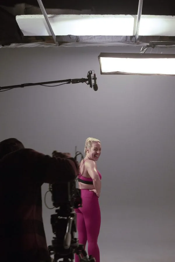 Behind the scenes on an Omni shoot