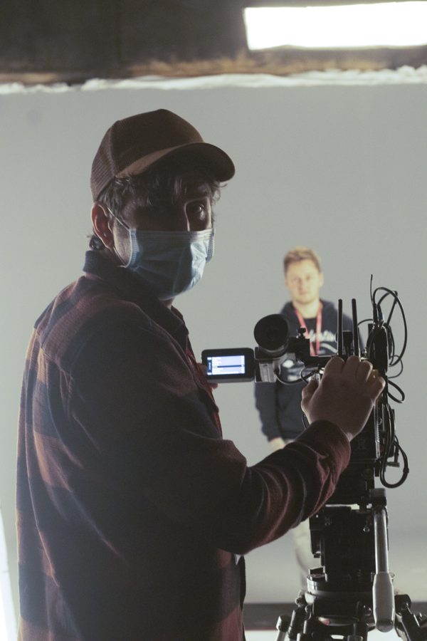 Behind the scenes on an Omni shoot