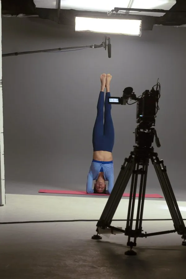 Behind the scenes on an Omni shoot