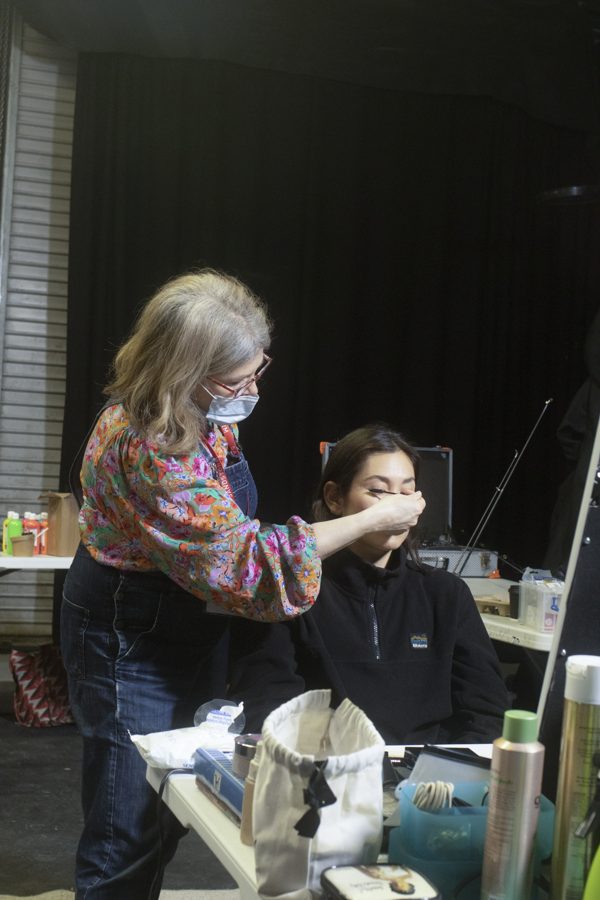 Behind the scenes on an Omni shoot
