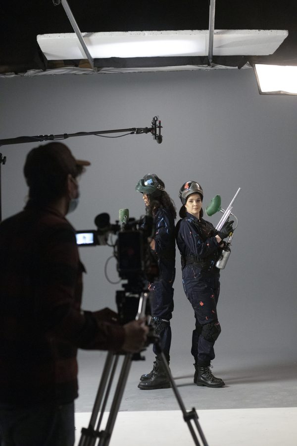 Behind the scenes on an Omni shoot