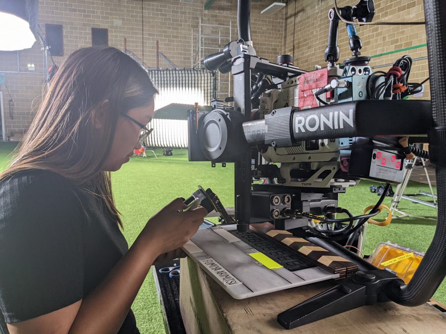 Behind the scenes on an Omni shoot