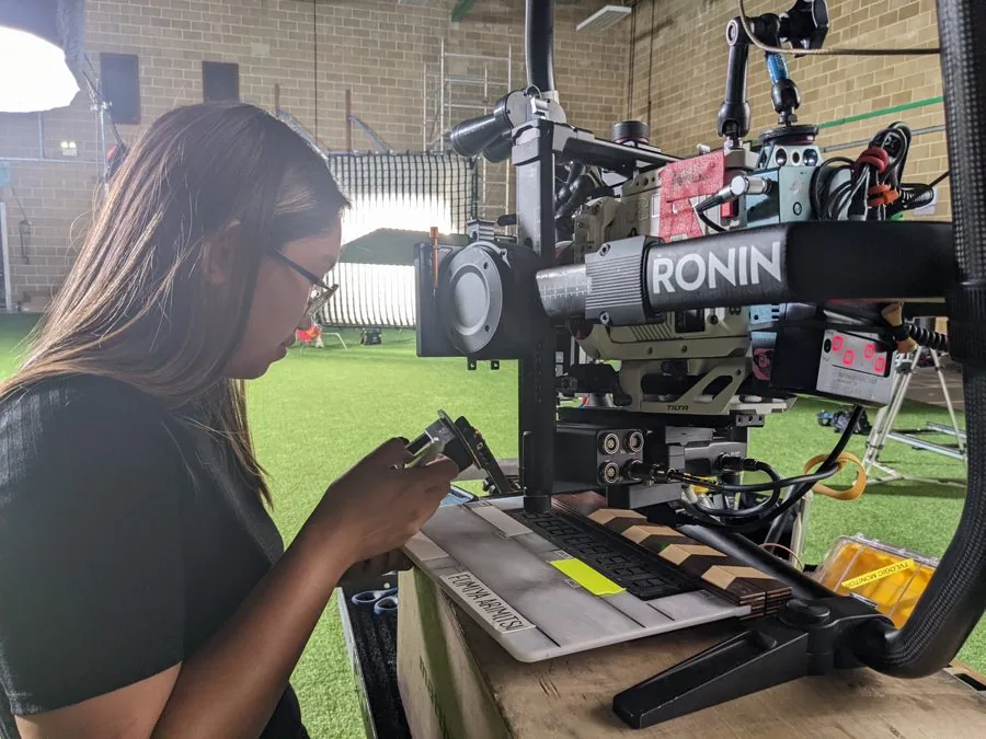 Behind the scenes on an Omni shoot