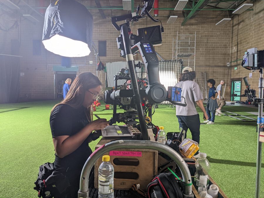 Behind the scenes on an Omni shoot