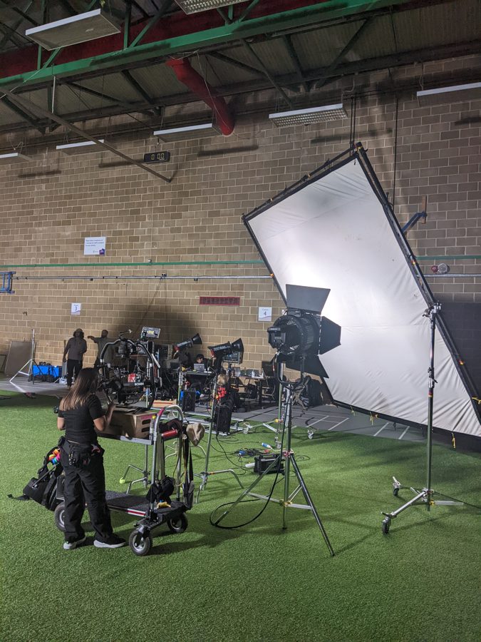 Behind the scenes on an Omni shoot