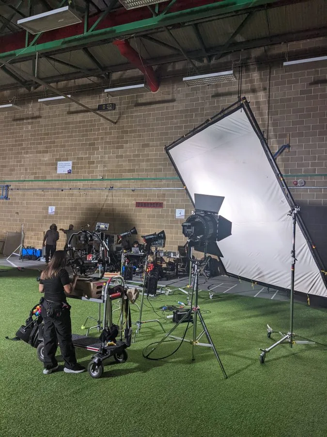 Behind the scenes on an Omni shoot