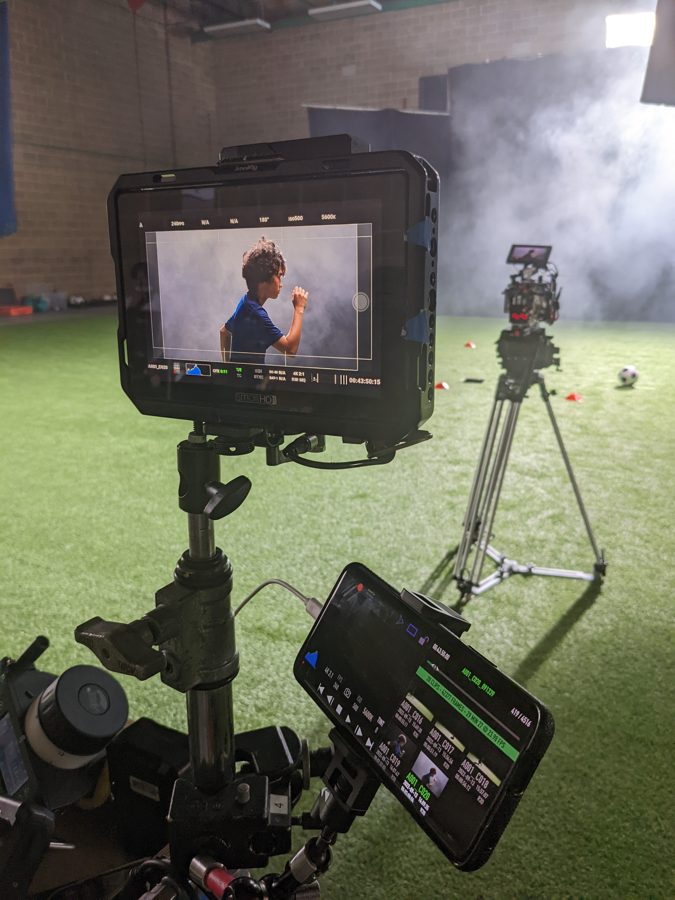 Behind the scenes on an Omni shoot
