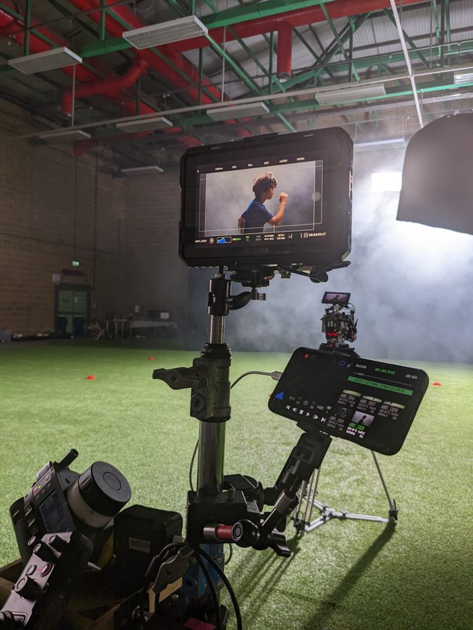 Behind the scenes on an Omni shoot