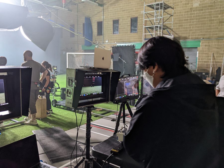 Behind the scenes on an Omni shoot