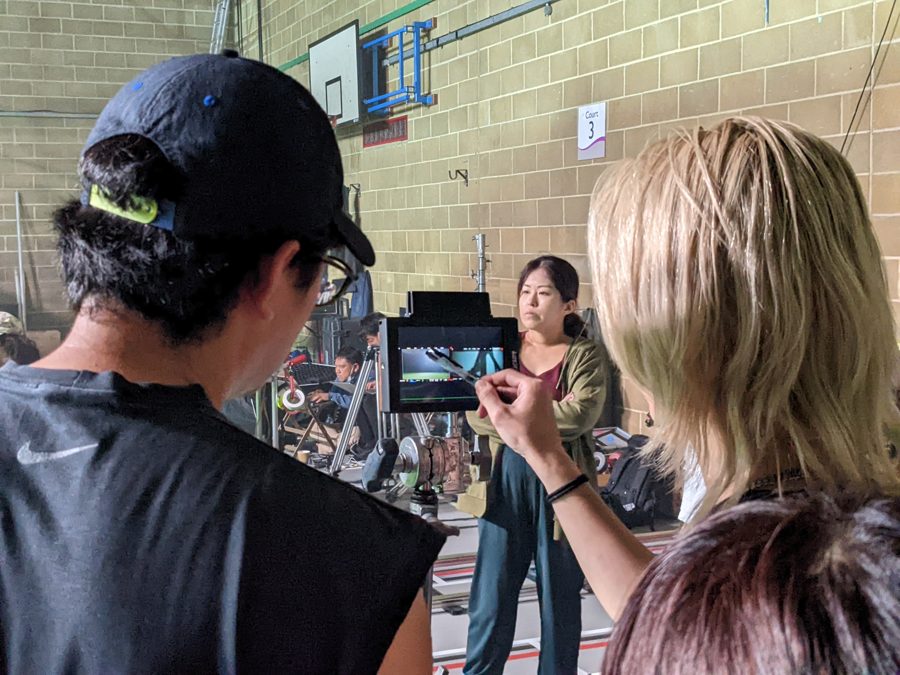 Behind the scenes on an Omni shoot