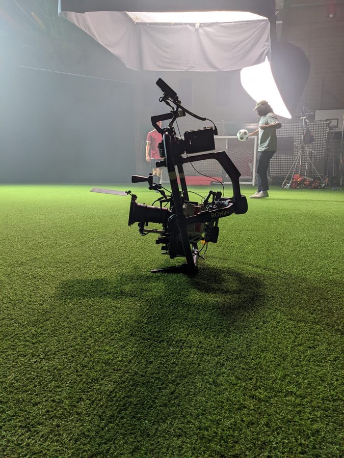 Behind the scenes on an Omni shoot