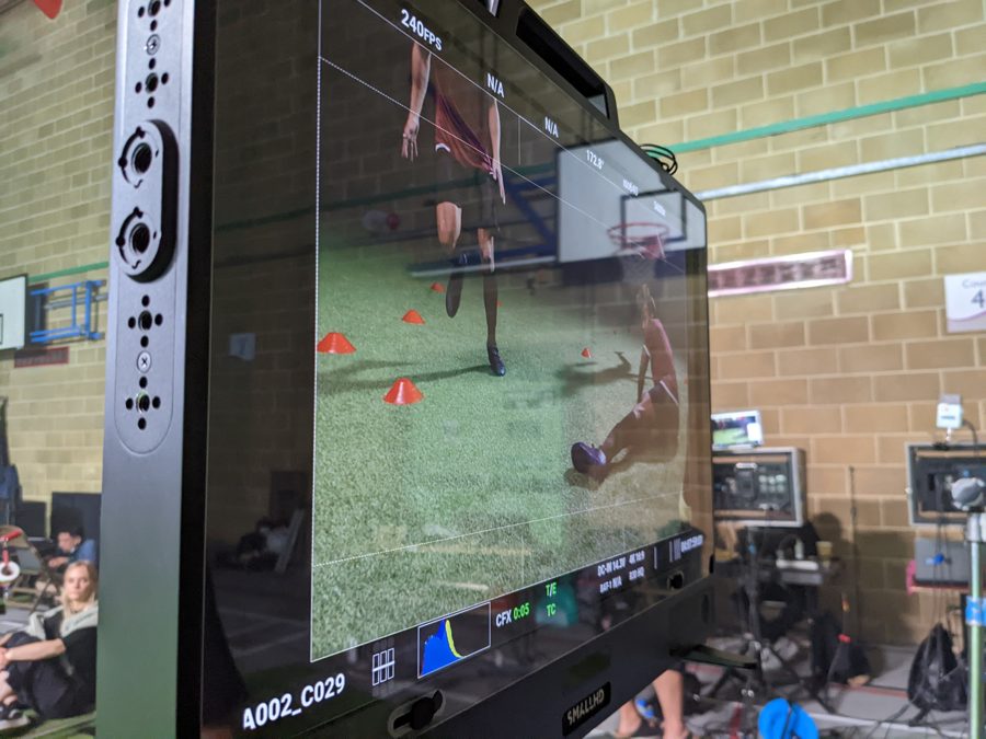 Behind the scenes on an Omni shoot
