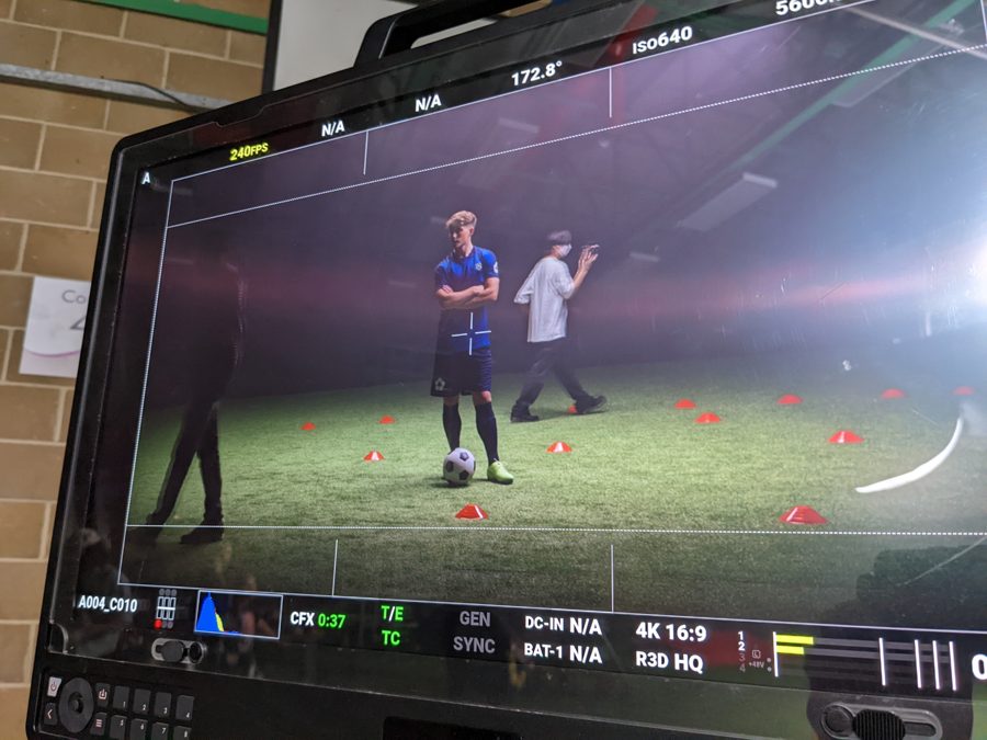 Behind the scenes on an Omni shoot