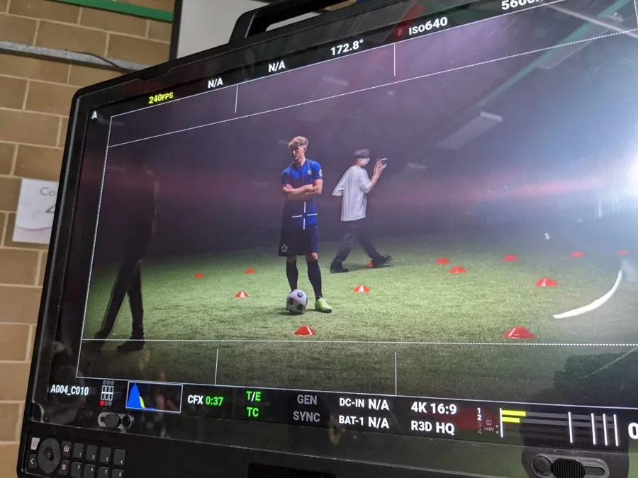 Behind the scenes on an Omni shoot