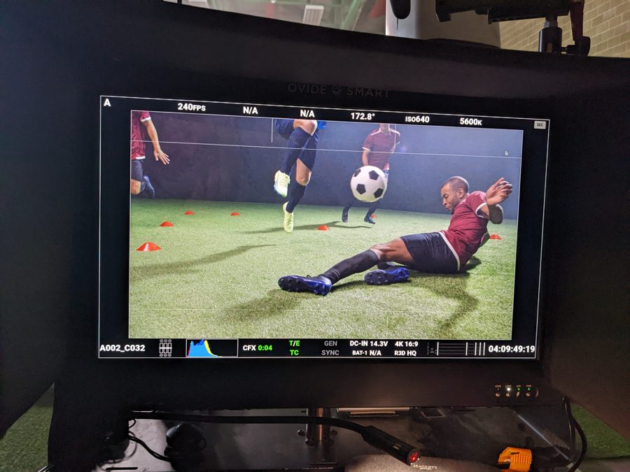 Behind the scenes on an Omni shoot