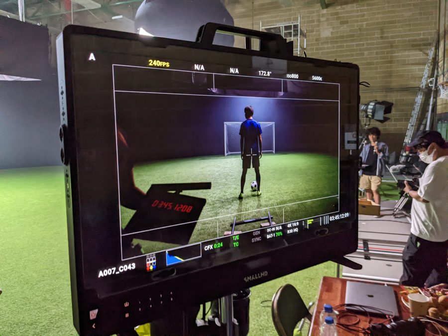Behind the scenes on an Omni shoot