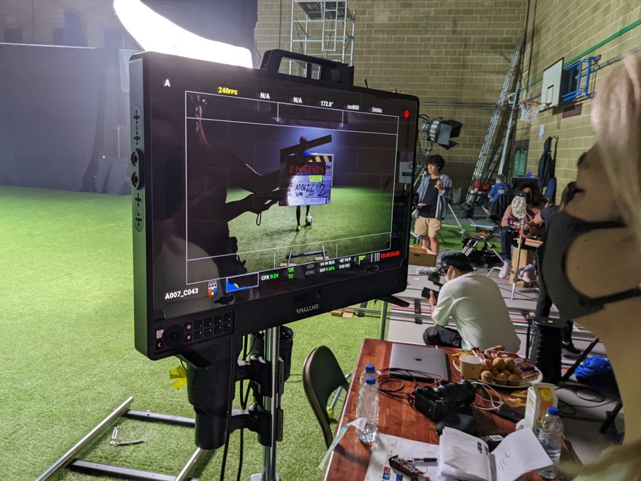 Behind the scenes on an Omni shoot