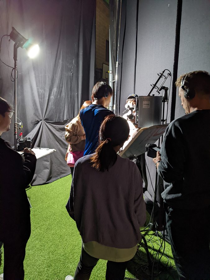 Behind the scenes on an Omni shoot