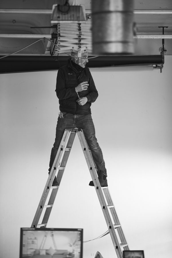 Behind the scenes on an Omni shoot