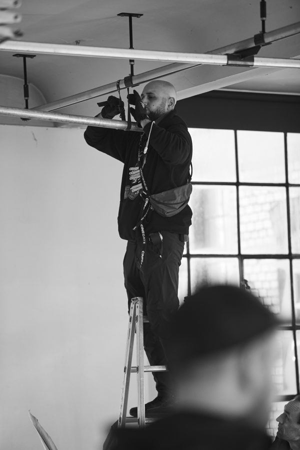 Behind the scenes on an Omni shoot