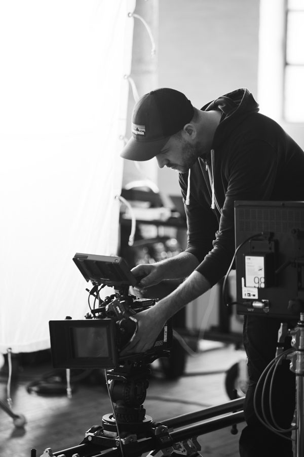 Behind the scenes on an Omni shoot