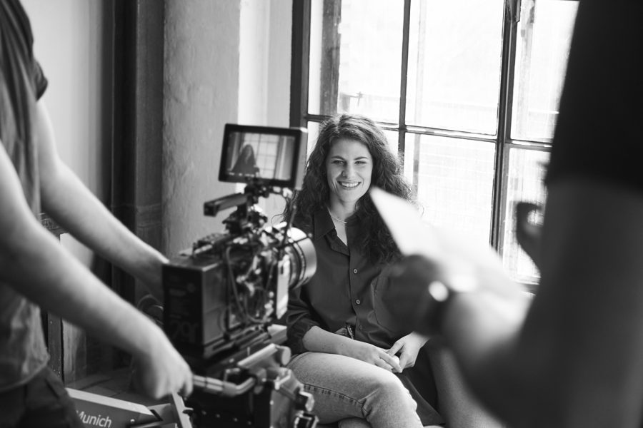 Behind the scenes on an Omni shoot