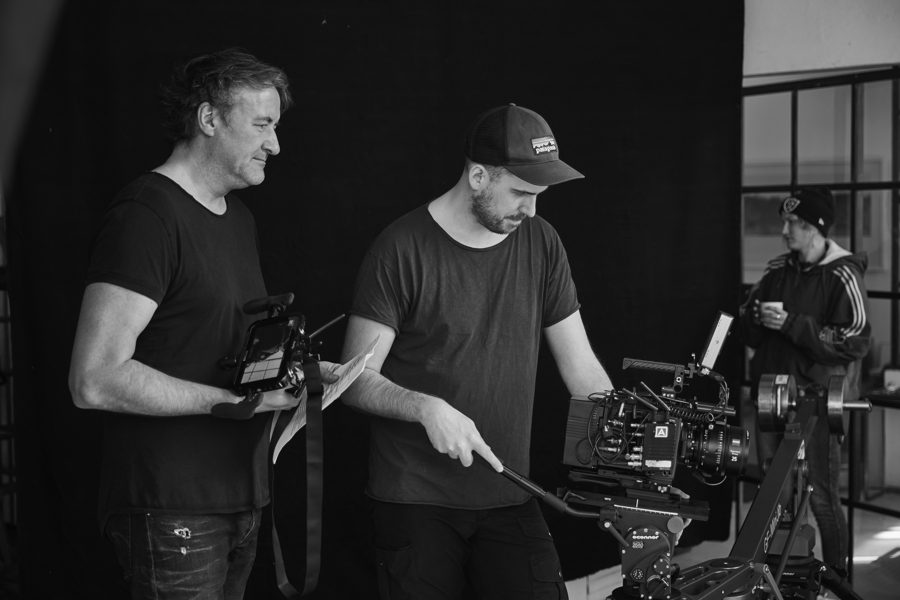 Behind the scenes on an Omni shoot