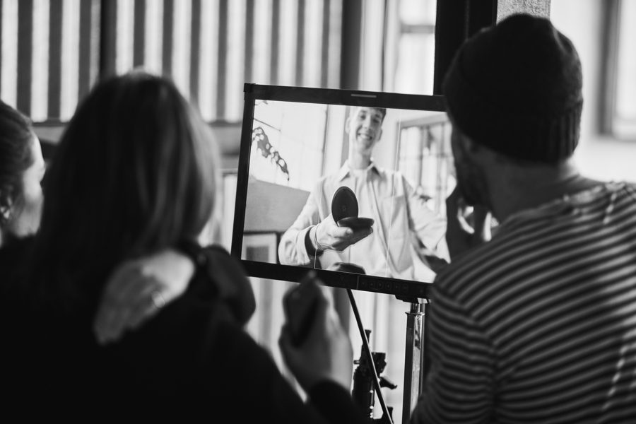 Behind the scenes on an Omni shoot
