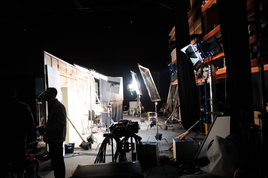 Behind the scenes on an Omni shoot