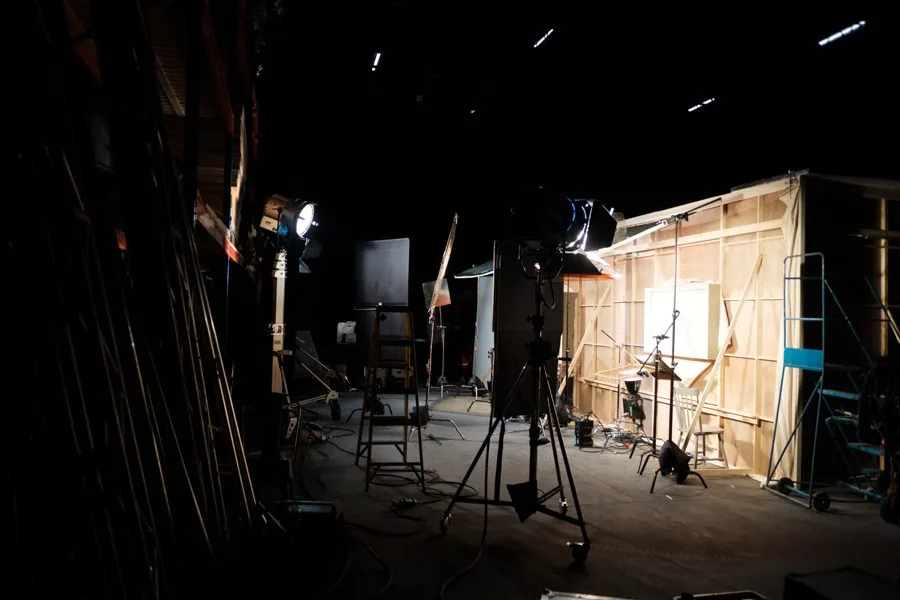 Behind the scenes on an Omni shoot