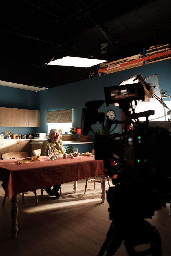 Behind the scenes on an Omni shoot