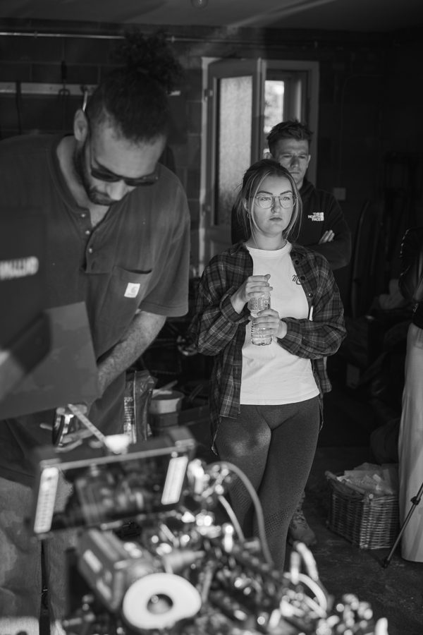 Behind the scenes on an Omni shoot