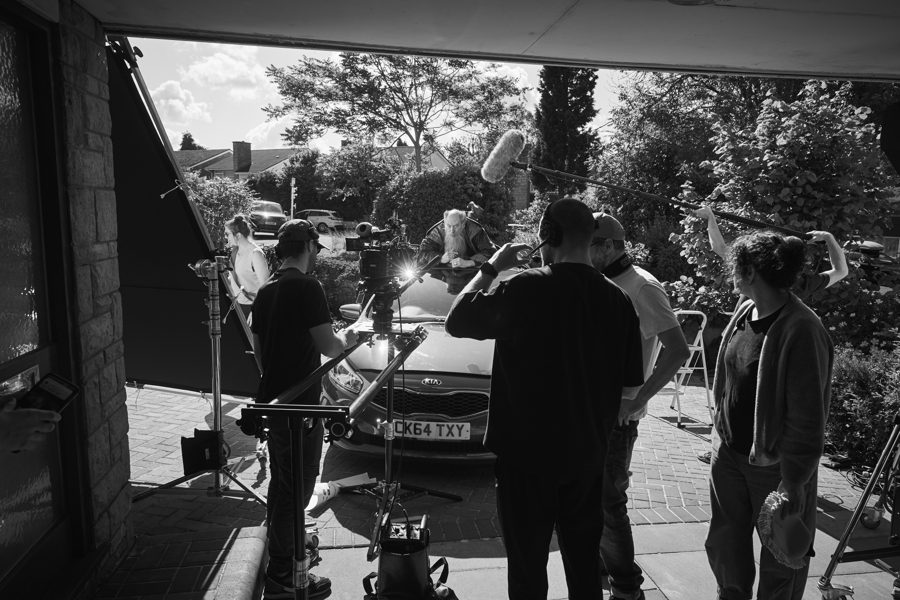 Behind the scenes on an Omni shoot