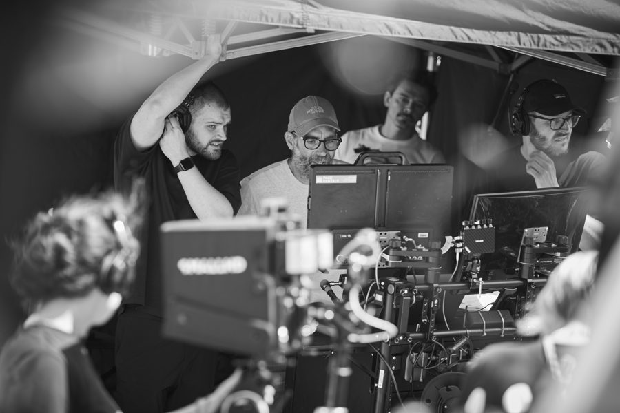 Behind the scenes on an Omni shoot