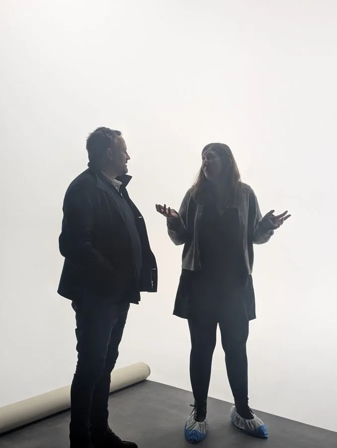 Behind the scenes on an Omni shoot