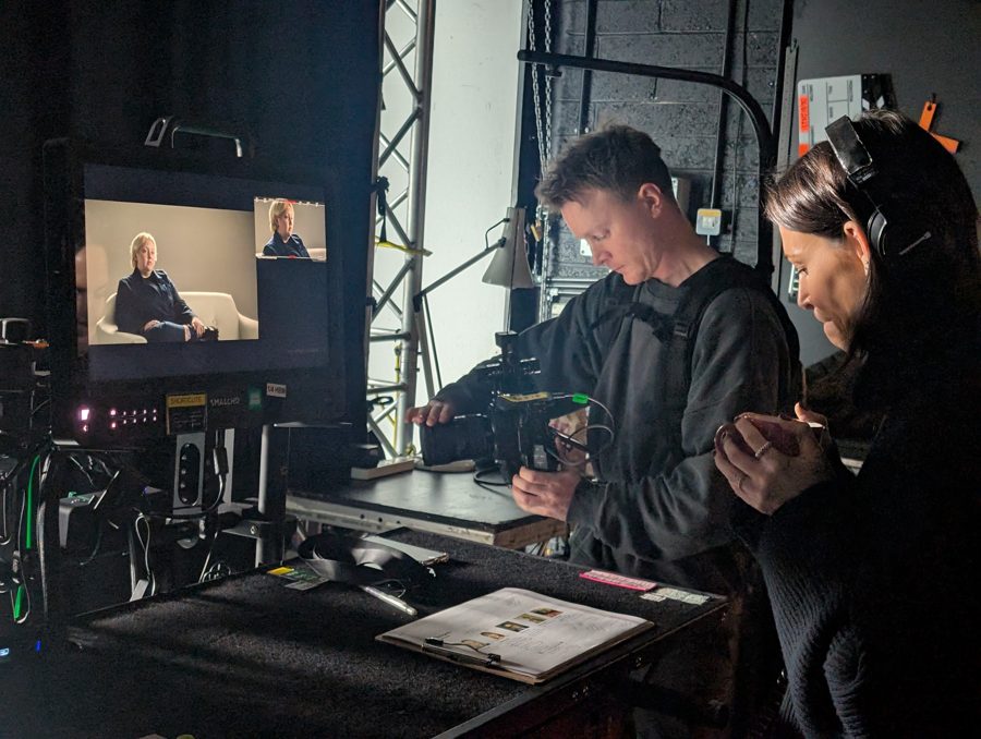 Behind the scenes on an Omni shoot